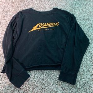 Crop long sleeve shirt